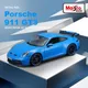 Maisto 1:18 2022 Porsche 911 GT3 Racing Alloy Luxury Sports Car Model Diecast Metal Vehicles Car