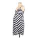 Old Navy - Maternity Casual Dress - A-Line Plunge Sleeveless: Gray Chevron/Herringbone Dresses - Women's Size X-Small