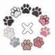 10pcs/Set DIY Dog Paw Diamond Painting Coasters Paw Print Diamond Art Coasters with Holder Anti Slip