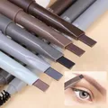 Waterproof Matte Eyebrow Pen Makeup Double Head Lasting Black Brown Grey Non-Smudged Eye Brow Pencil