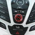 Aluminium Alloy Button Audio Stereo Volume Control Knob Refitting Luxury Cover for Ford Fiesta Mk7