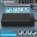 TISHRIC HDD Case 3.5 Inch SATA to USB 3.0 Adapter External Hard Drive Enclosure with 12V/2A Power