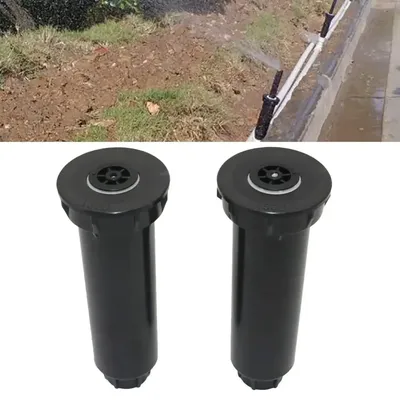2PCS Adjustable 25~360 Degree 1/2 Inch Internal Thread Spring-Loaded Popup Sprinklers Garden Lawn Irrigation Watering Nozzles