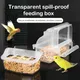 1Pc Bird Cage Feeder Parrot Birds Water Hanging Bowl Parakeet Box Pet Plastic Food Container