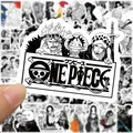 10/30/50/100pcs Black and White ONE PIECE Stickers Anime Decals Toys DIY Skateboard Car Laptop