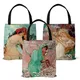 Musa Four Seasons Series Canvas Bag Spring Summer Autumn and Winter Quadruple Painting Tote Bag