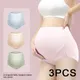 3PCS/set Cotton Maternity Panties High Waist Pregnant Panties Belly Support Briefs for Pregnant