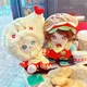 Animals Hat 20cm Cotton Doll Hat Headgear Soft Clothes Star Doll Headgear Dress Up Kawaii No