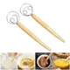 Large Hand Danish Dough Whisk Bread Mixer Stainless Steel Cake Pastry Dough Mixer Stick Egg Beater