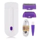 2 IN 1 USB Rechargeable Portable Epilator Rotary Shaver Body Face Leg Bikini Depilator Women Hair