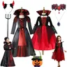 Ragazza Vampire Halloween Dress For Kid Ghost Bride Gothic Cosplay Vampire Costume Count Vampiran