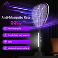 3 In 1 Widening of The Power Grid Electric Mosquito Swatter 3000V C-type Charging Mosquito and Fly