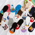 Disney Cartoon Short Socks Slipper Stitch Boat Socks Printed Happy Invisible Summer Mickey Mouse