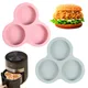Air Fryer Egg Mold Round Shape Cake Molds 3 Cavity Non-Stick Silicone Air Fryer Egg Pan Eggs Steamer