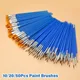 50/10Pcs Paint Brushes Set Art Round Flat Hair Brush Pen For Oil Acrylic Watercolor Drawing Writing