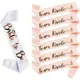 1Set Rose Gold Team Bride To Be Satin Sash for Bachelorette Party Decoration Girl Hen Party Wedding