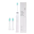 Portable Electric Toothbrush with 3 High-density Brush Heads Last 180 Days AA Battery Powered