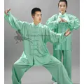 Kung fu Suit Shiny Satin Tai chi Uniform Wushu Kung fu Martial arts Suit Wing Chun Jacket and Pants