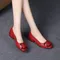 New Leather Shoes for Woman Low Heels Office Dress Shoes High Quality Comfortable Summer elegant