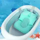 Baby Bath Seat Support Mat Foldable Baby Bath Tub Pad & Chair Newborn Bathtub Pillow Infant