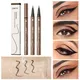 QIBEST 2 Colors Long-lasting Eye Liner Pencil Waterproof Pigment Brown Black Eyeiner Pen Women