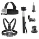 Accessories Bundle Kit Head Strap Mount/Chest Harness/Selfie Stick for Gopro Hero 11 10 9 8 7 6 5