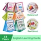 Kids 3-8 Years English Words Cards Vocabulary Building Montessori Learning Toys Kindergarten