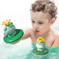 New Baby Bath Toys Electric Spray Water Floating Rotation Frog Sprinkler Game For Children Swimming