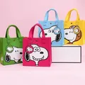 New Kawaii Cute Snoopy Bag Felt Bag Handbag Outgoing Shopping Bag Picnic Bag Cartoon Ins Birthday