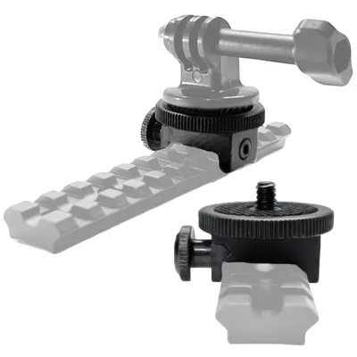 Tactical Picatinny Side Rail Camera Mount 21mm to 25mm 1/4 inch Screw Sports Camera Mount Adapter for Gopro Hunting Accessory