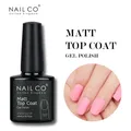 NAILCO 10ml Matte Top Gel Nail Polish Matt Top Coat Top UV Gel Primer Base Nail Art Manicure Matt