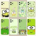 K-Kero K-Keroppi Phone Case For iPhone 15 14 13 12 11 Plus Pro Max XR XS X 7 8 Plus SE Mini