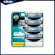 Gillette Mach 3 Razor Blades 4 Pcs Shaver Blade Refills For Men 3-Layer Face Beard Shaving Hair