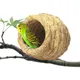 Handmade Woven Straw Bird Nest Breeding Nest Hatch House Birdcage Birdhouse For Parrot Parakeet