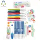 1 Set of Home Use Sewing Tool Set Crochet Hooks Needles Stitches Knitting Craft Case Crochet Set