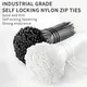 1000 Pcs Nylon Cable Self-locking Plastic Wire Zip Ties Set Kit Cable Ties 3*100 3*150 4*200