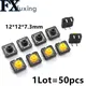 50PCS 12x12x7.3 mm Tactile Switches Square Push Button Tact Switch 12*12*7.3 mm Micro switch