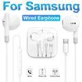 Wired Headphones For Samsung Galaxy S24 S23 S21 S22 S20 Plus Type USB C 3.55mm Jack Earphones A54