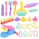 Creative 3D Plasticine Mold Modeling Clay Accessories DIY Play Dough Tool Kit Plastic Set Knife Mold