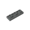 Gobricks GDS-M258 Tile Modified 1 x 3 Inverted with Hole compatible with lego 35459 Assembles