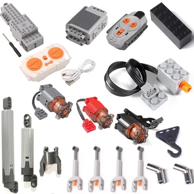 Micro-Motor Bricks Toys 61927 92693 Push Rod Compatible With LEGO Parts Universal Joint PF Train