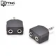 2pcs Mini Stereo 3.5mm Audio Jack Male to Dual 3.5mm Female Double Earphone Headphone Y Splitter