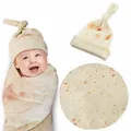 Burrito Baby Blanket Swaddle Flour Tortilla Swaddle Blanket Sleeping Swaddle Wrap With Hat