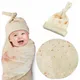 Burrito Baby Blanket Swaddle Flour Tortilla Swaddle Blanket Sleeping Swaddle Wrap With Hat