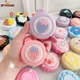 Hot Sale Pink Portable Mini Round Hair Comb Mirror Pocket Small Size Traveling Massage Folding Hair