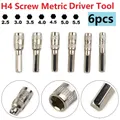 6In1 6 Points Hex Shank Socket 2.5/3/3.5/4/4.5/5mm H4 Nut Driver Hand Tool Set For Woodworking