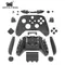 DATA FROG Controller Replacement Housing Shell for Xbox Series S Joystick Faceplate Case for Xbox Series X Gamepad Accessories
