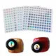 Waterproof Laser Number Label Stickers For DIY Craft Self Adhesive Nail Polish Lipstick Color Number