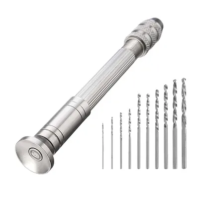 1pcs/5Pcs small Hand Drill or drill With 0.8mm-3.0mm Drill Bits Set Rotary Tools For Models Hobby DIY Wood Craft Handmade Tools