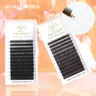 SONG LASHES High Quality False Eyebrow Extensions No Curl Dark Brown/ Light Brow /Black/Brown 12